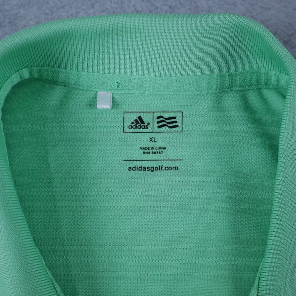 Adidas Golf Polo Shirt Mens XL‎ Performance Striped Short Sleeve Lot of 2